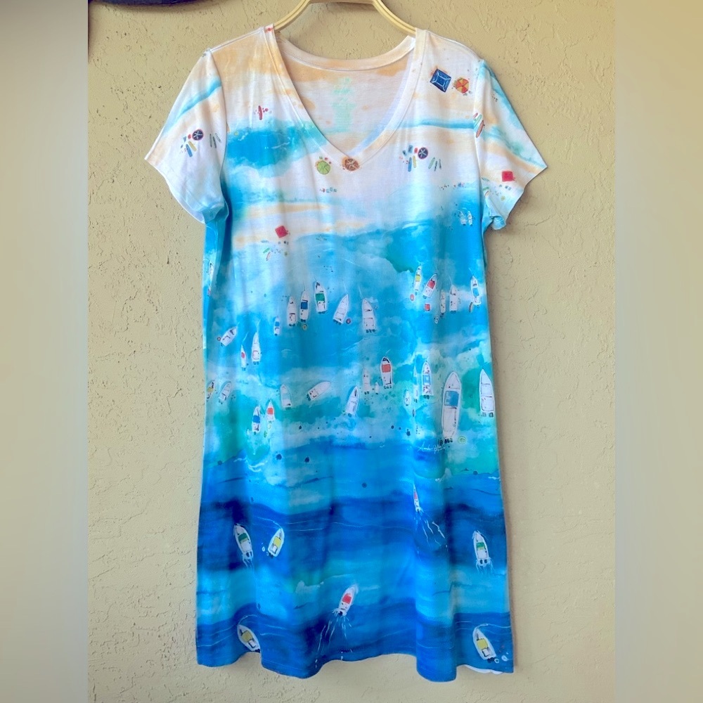 Art & Sol Beach Print Dress